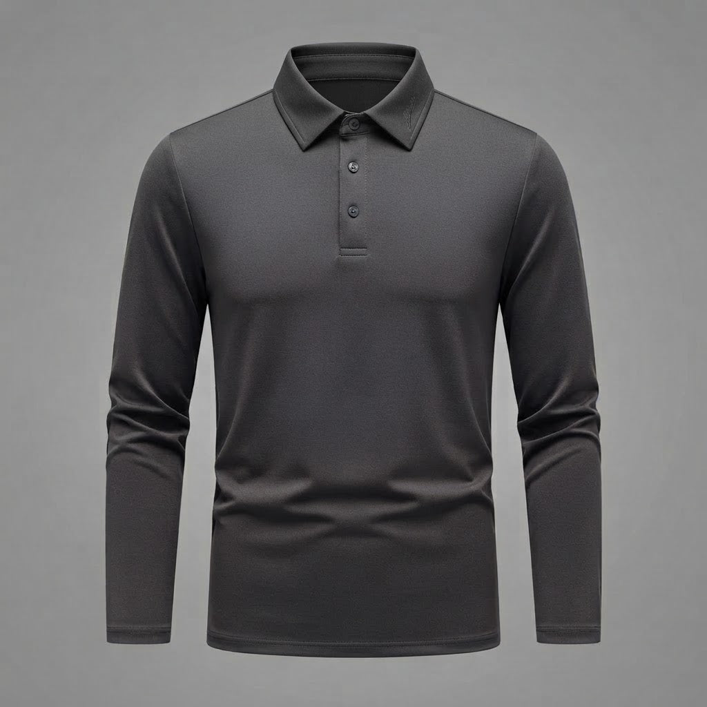 Men's Long Sleeve Polo Shirt | Classic Polo Shirts