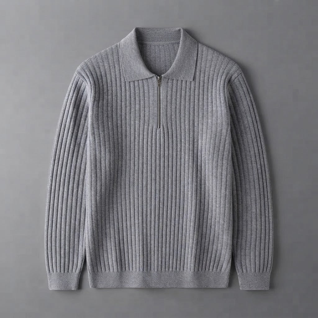 Men's Merino Zip Sweater| Regular Fit