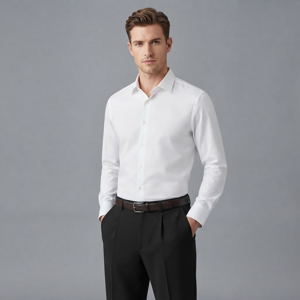 Bruno | Men's Slim Fit Draped Formal Pants