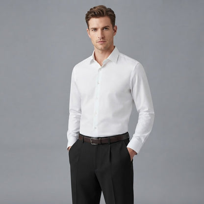 Bruno | Men's Slim Fit Draped Formal Pants
