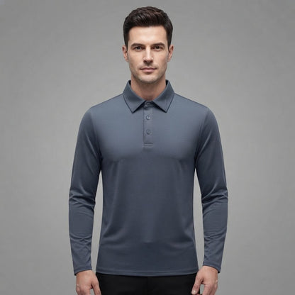 Men's Long Sleeve Polo Shirt | Classic Polo Shirts