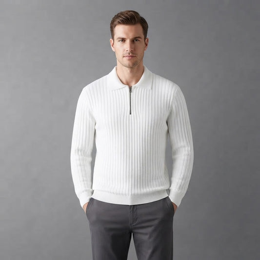Men's Merino Zip Sweater| Regular Fit