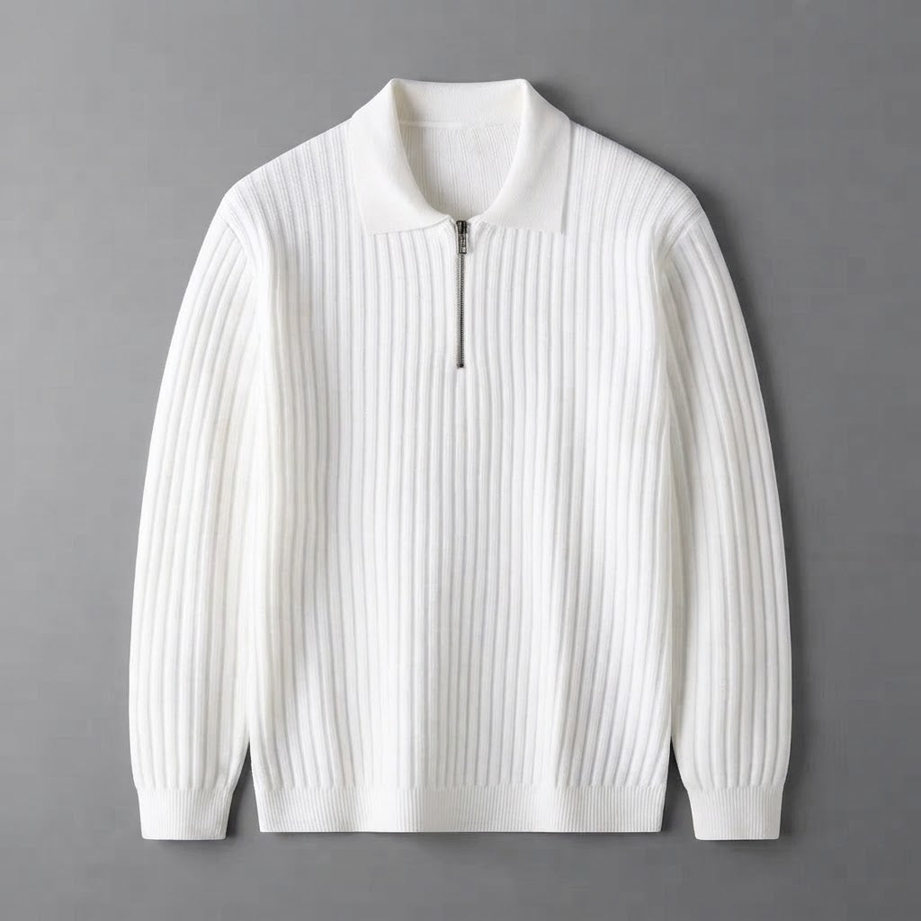Men's Merino Zip Sweater| Regular Fit
