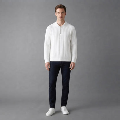 Men's Merino Zip Sweater| Regular Fit