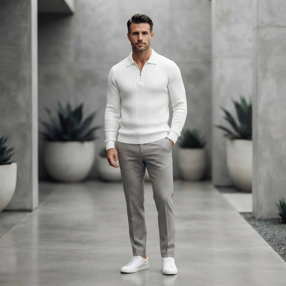 Men's Merino Zip Sweater| Regular Fit