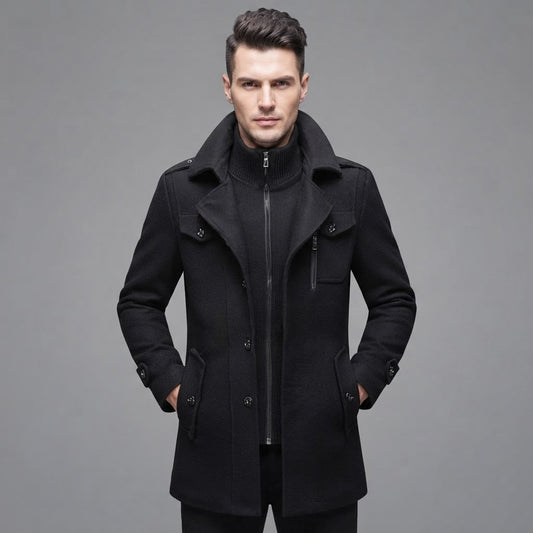 Milan | Men's Double Collar Slim Fit Jacket
