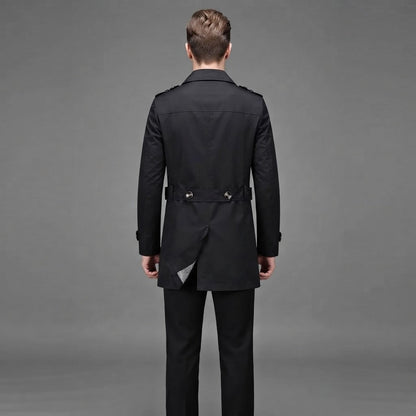 Trench Coat Men | Stylish All-Season Long Coat